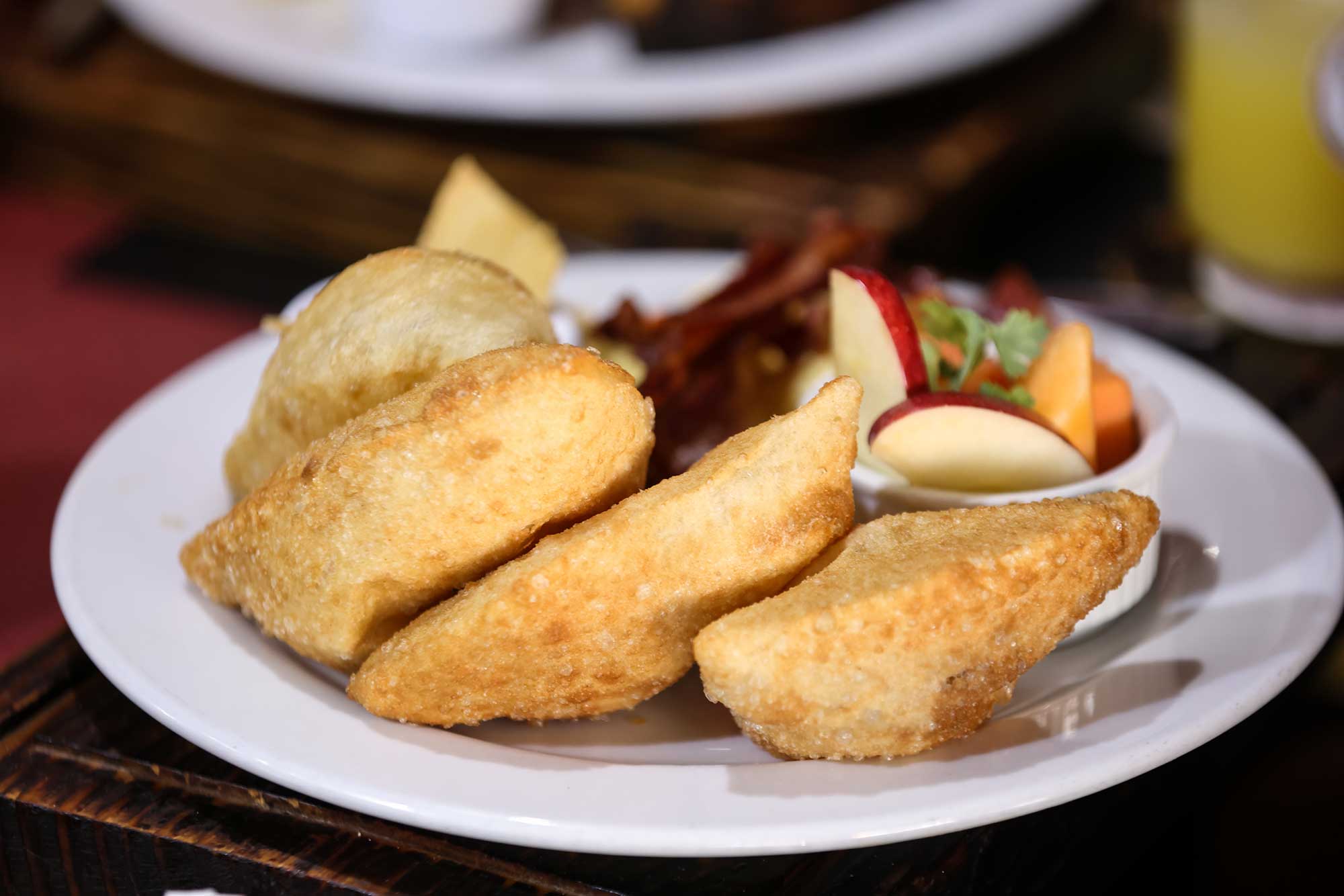 Fry Jacks for breakfast at D Family Diner, San Pedro