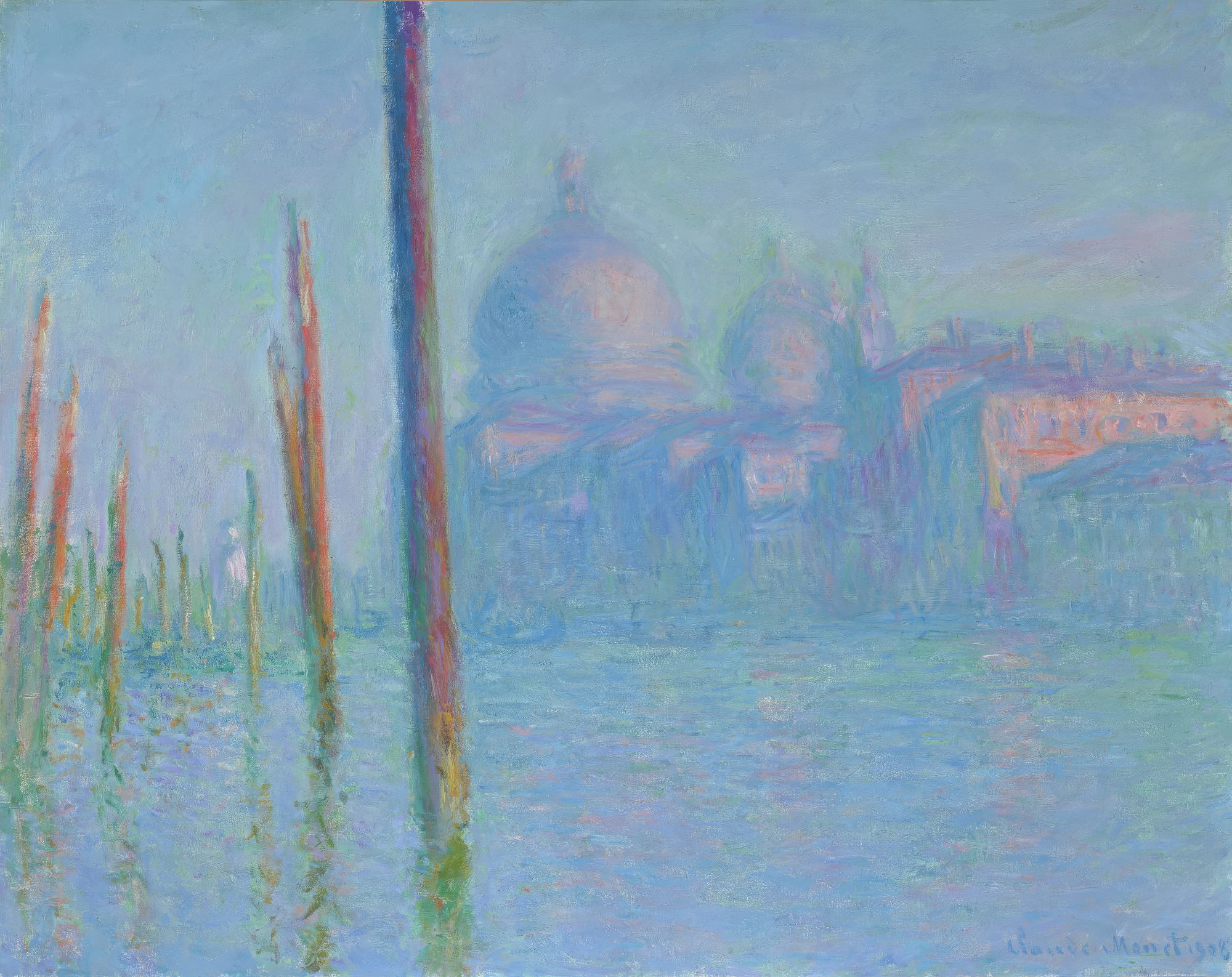 Claude Monet.The Grand Canal, Venice, 1908. Oil on canvas. Fine Arts Museums of SanFrancisco, Gift of Osgood Hooker, 1960.29. (Photo: Randy Dodson, courtesy of the FineArts Museums of San Francisco)