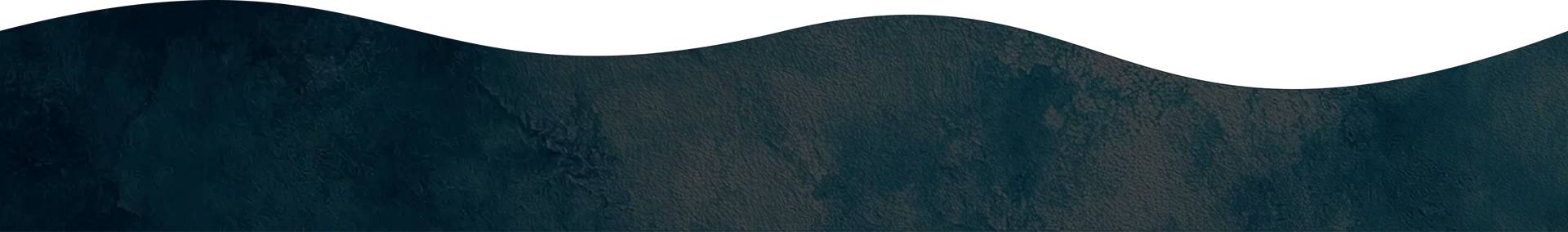 Dark blue textured background with a smooth wavy top edge.