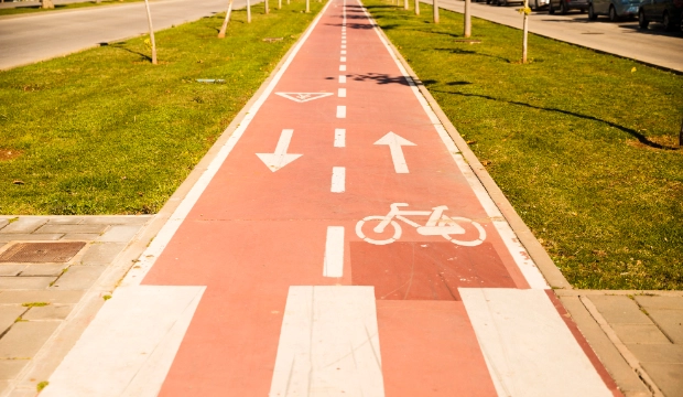 piste cyclable traçage