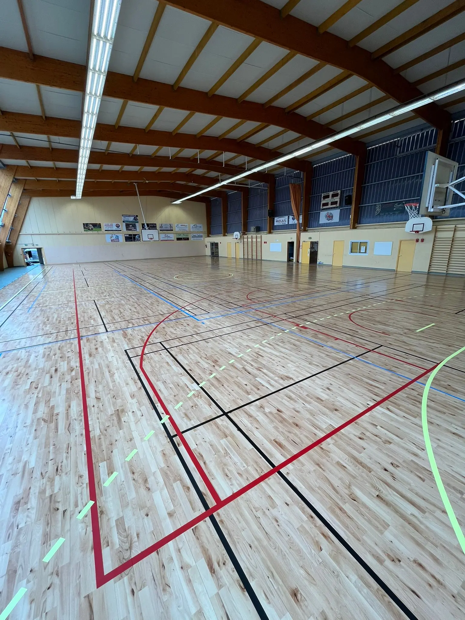 Tracés multisports Charente parquet