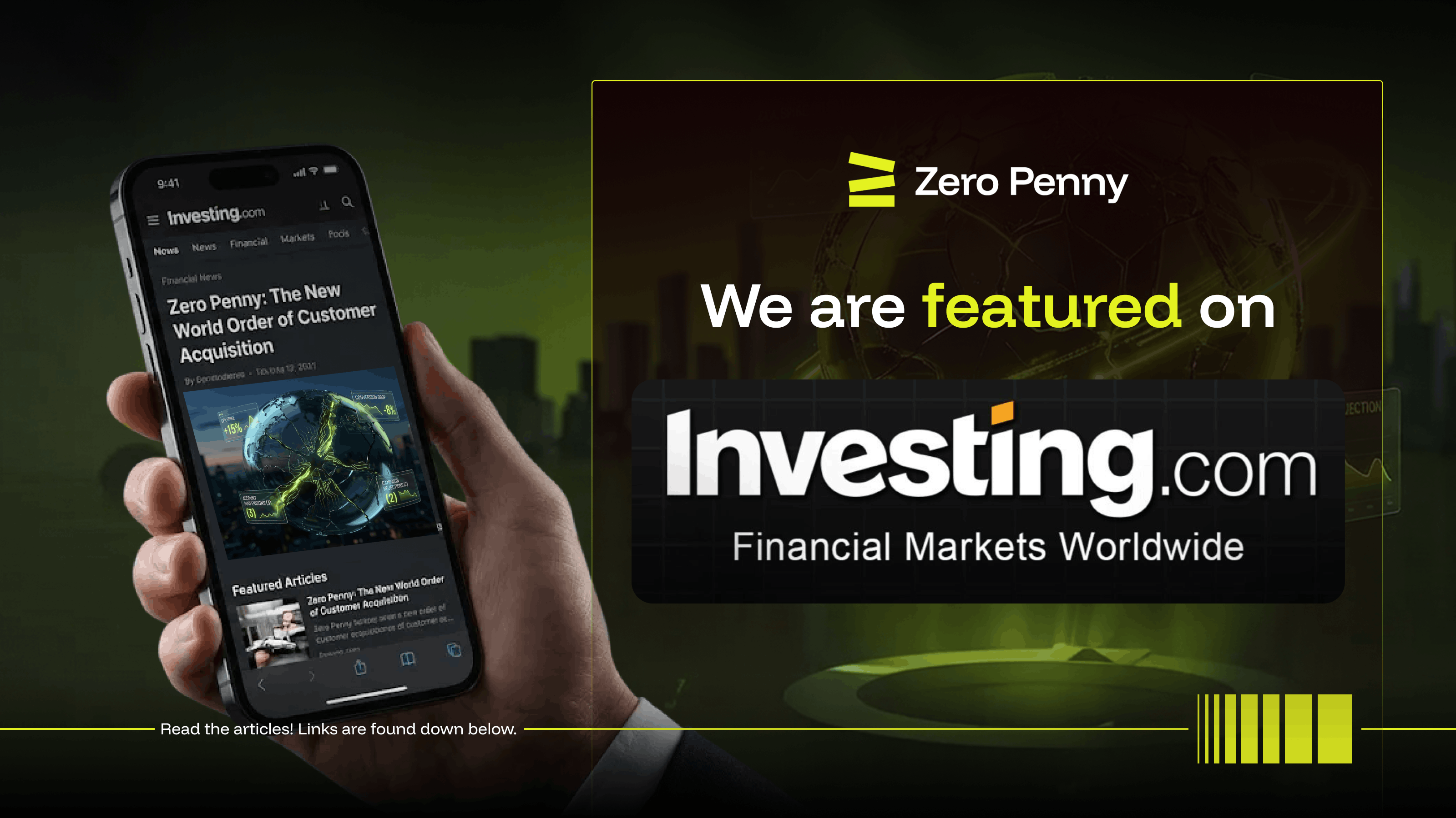 We're Featured on Investing.com — Zero Penny on the "New World Order" of Customer Acquisition