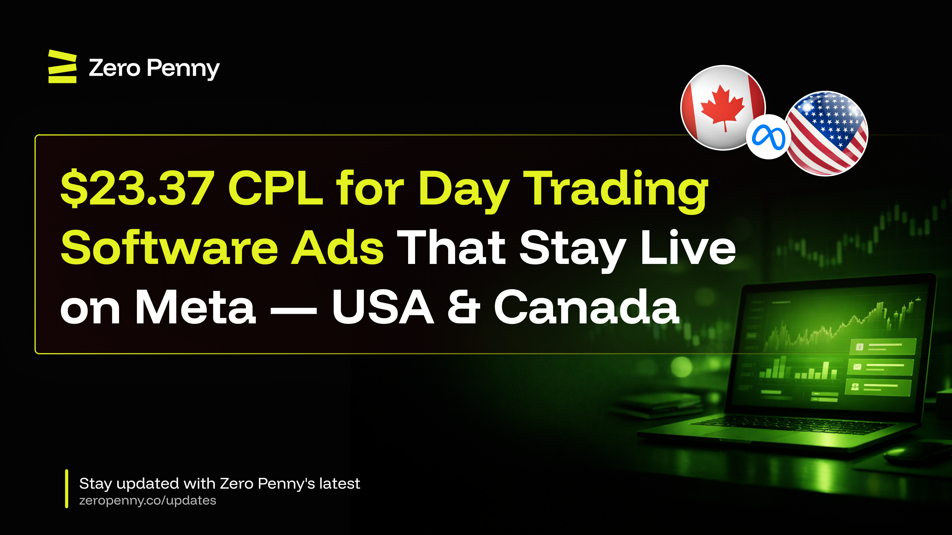 $23.37 CPL for Day Trading Software Ads That Stay Live on Meta — USA & Canada