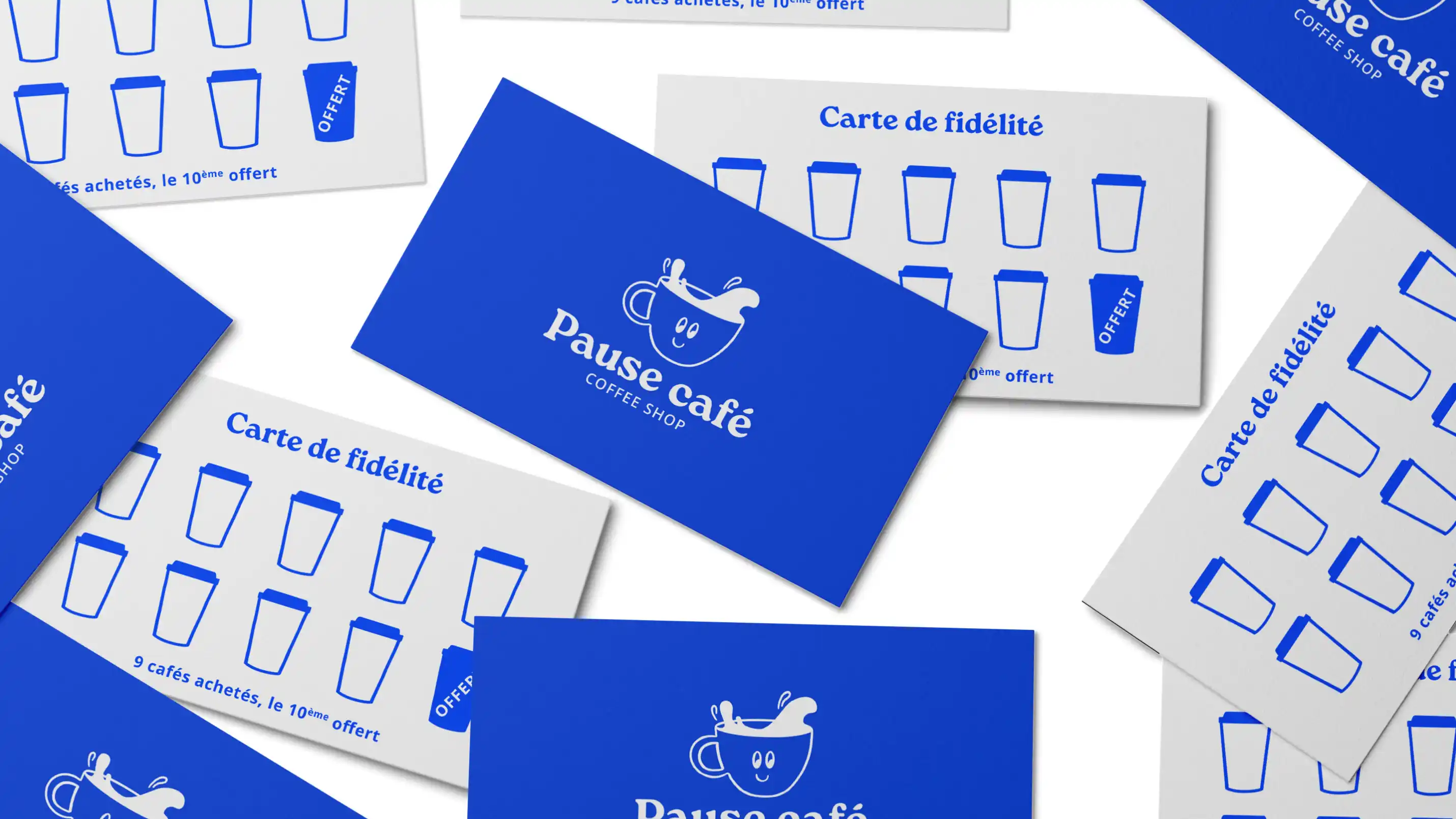 Carte de fidélité coffee shop Pause Café