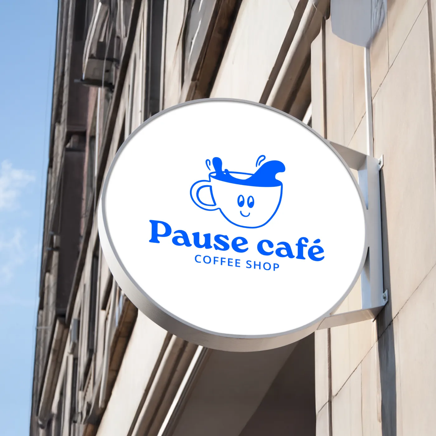Enseigne du coffee shop Pause Café