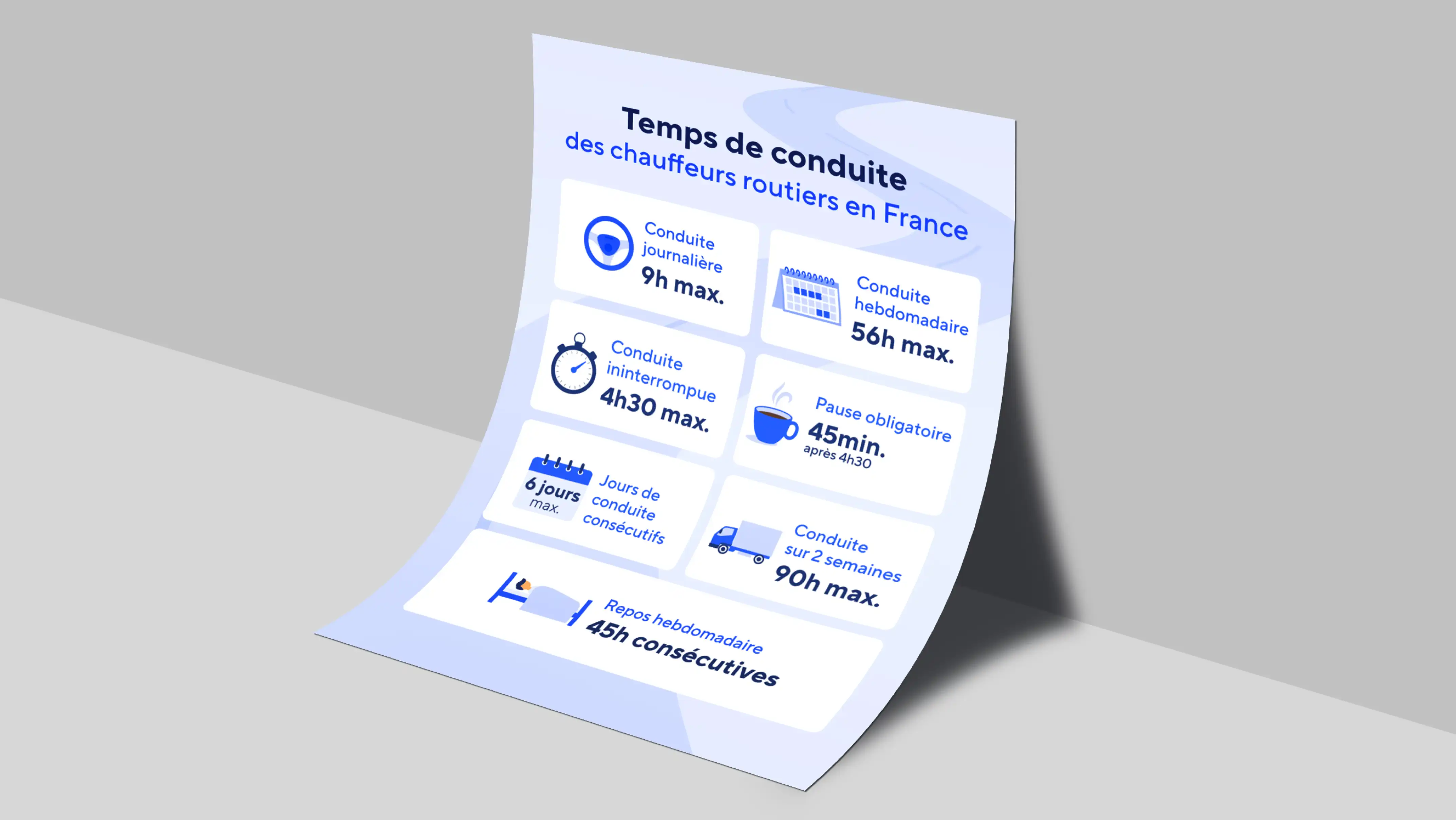 Infographie A4 Dashdoc sur la thématique du transport
