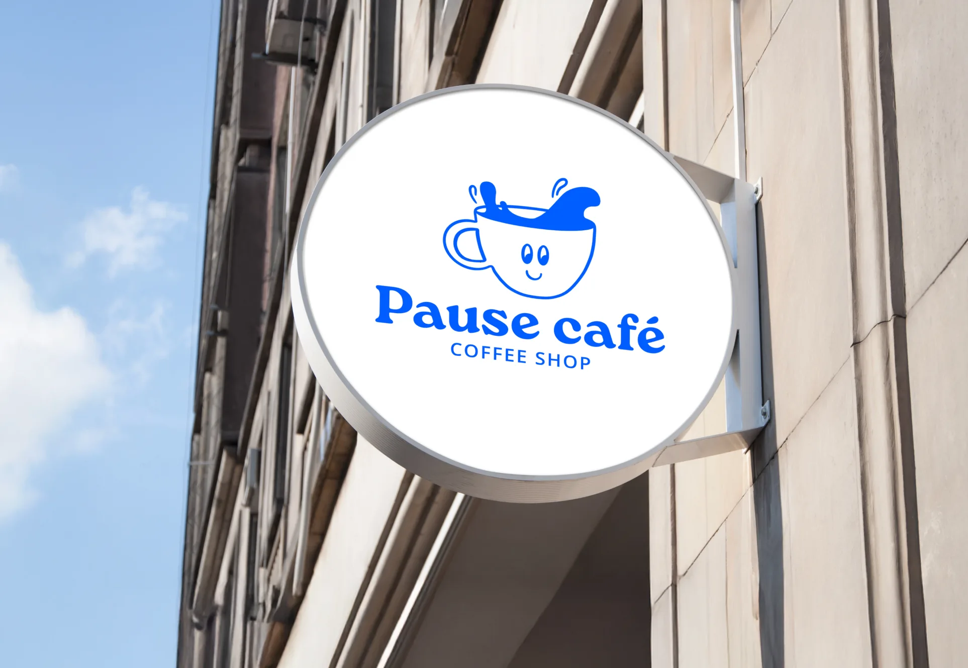 Enseigne du coffee shop Pause Café