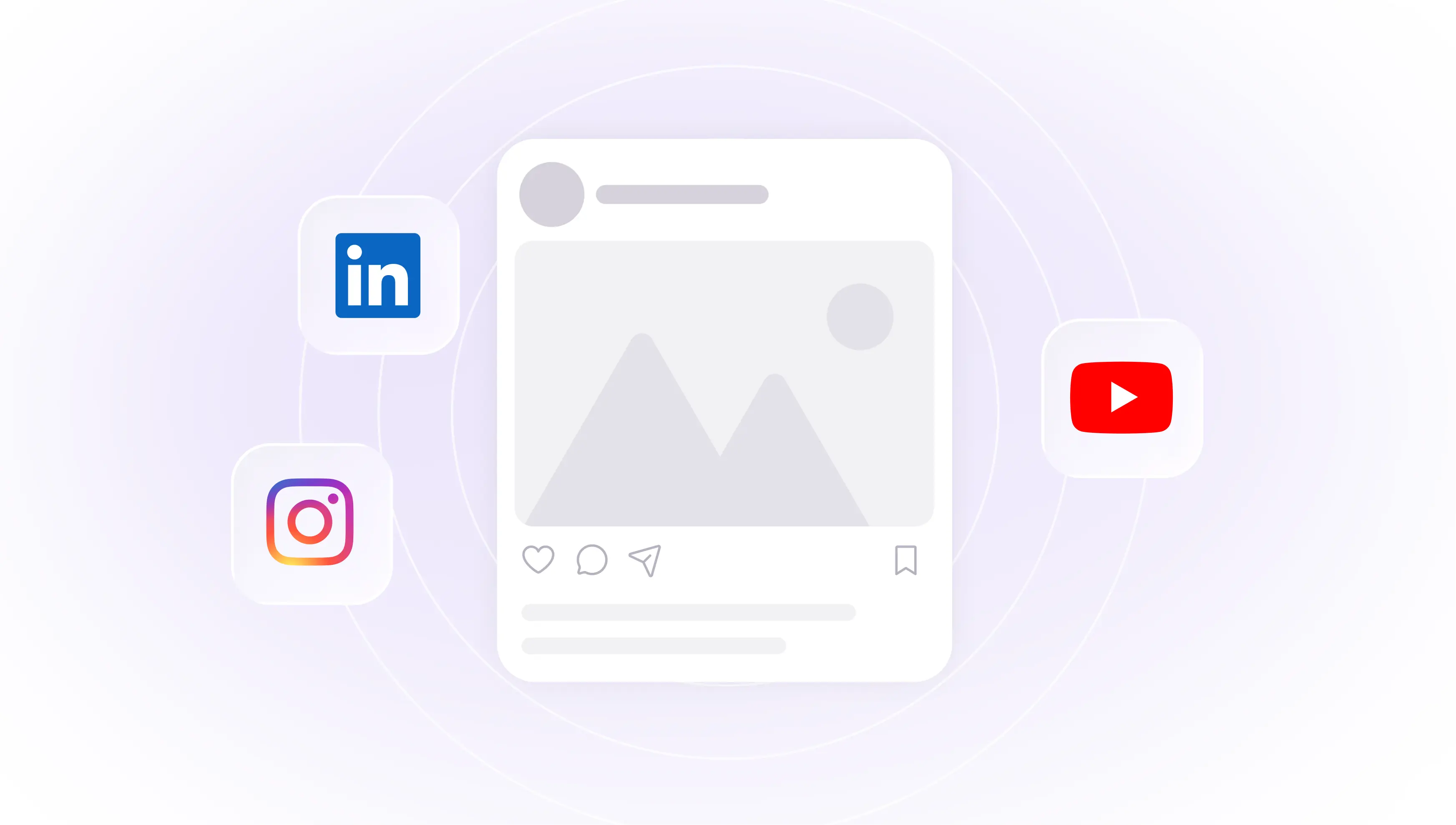 Illustration représentant la création de visuels pour les posts réseaux sociaux