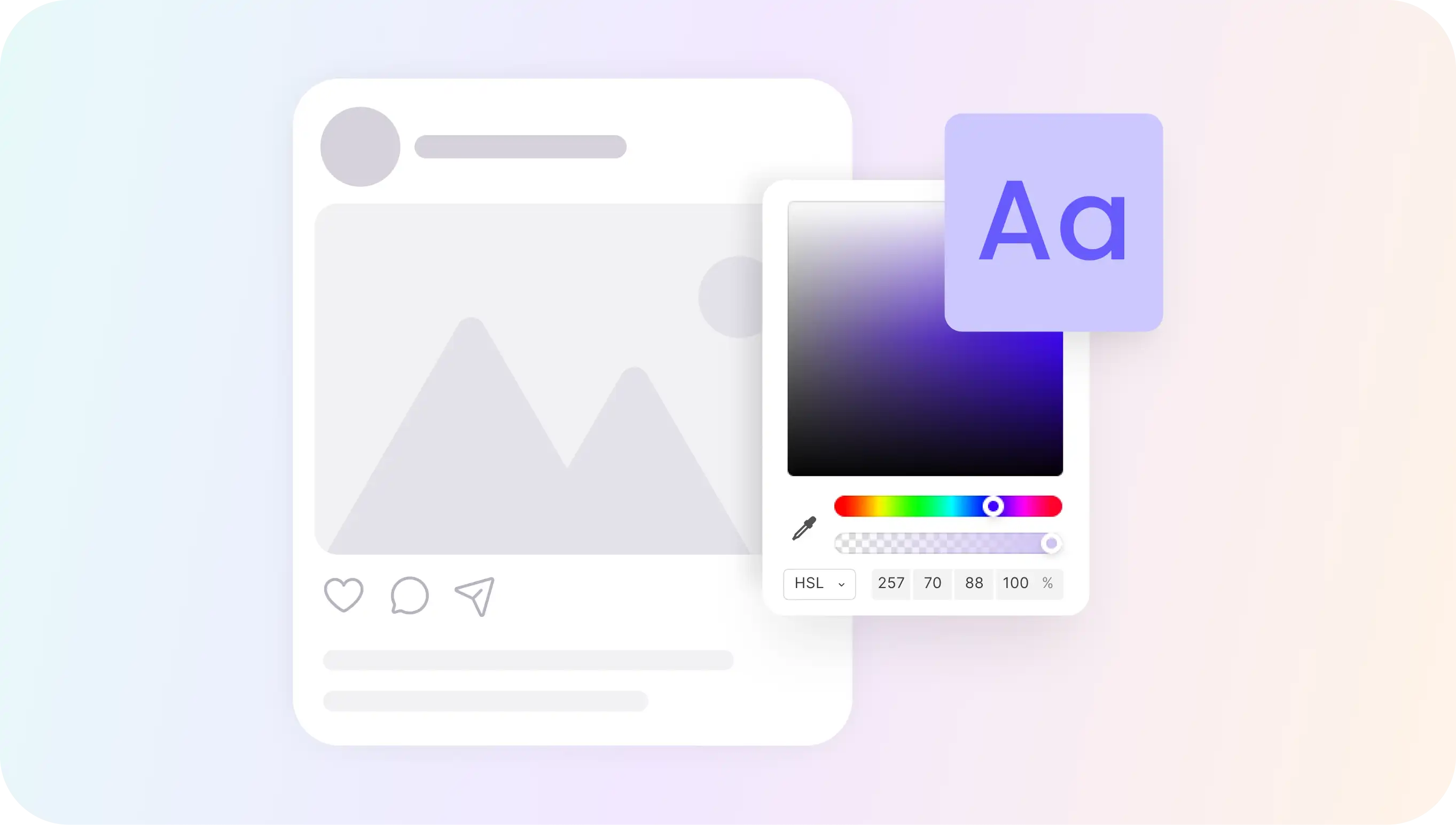 Post réseaux sociaux et graphisme