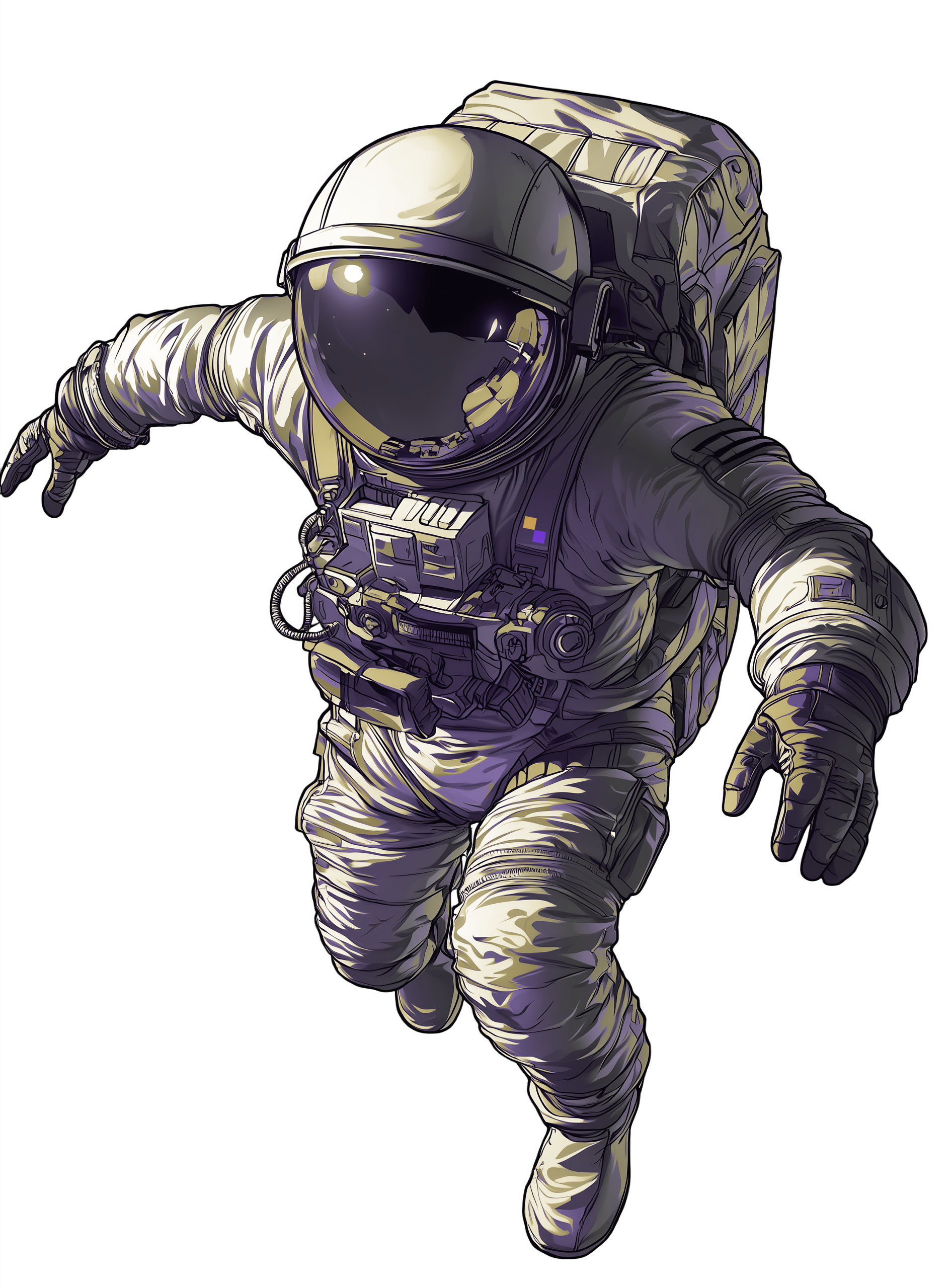 Schwebender Astronaut