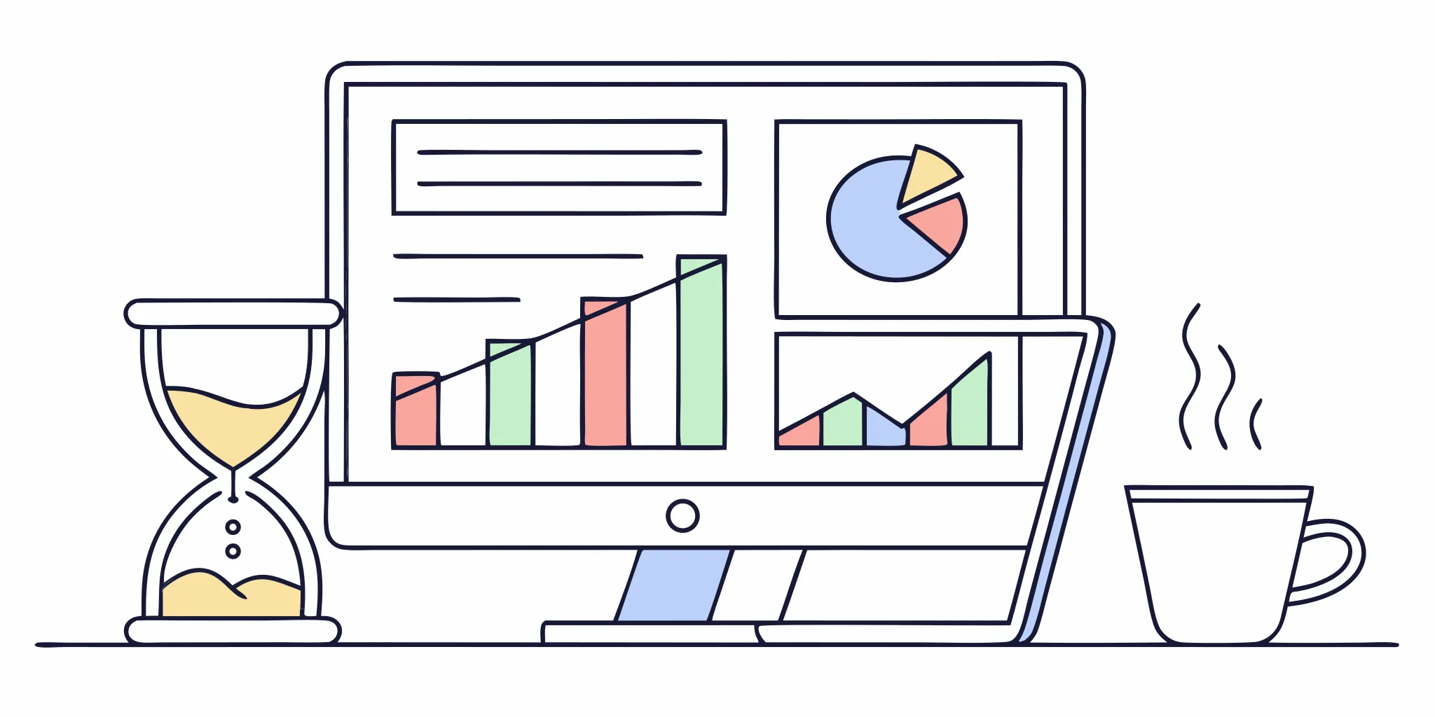 Email automation tools dashboard with analytics charts.