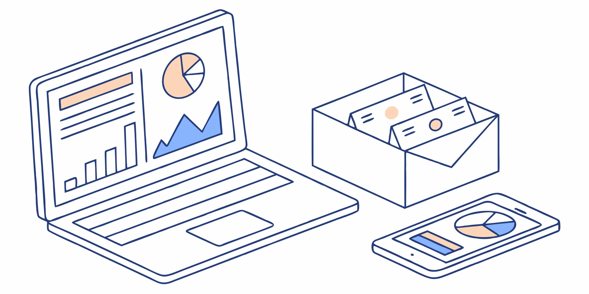 Managing a direct email list for marketing.
