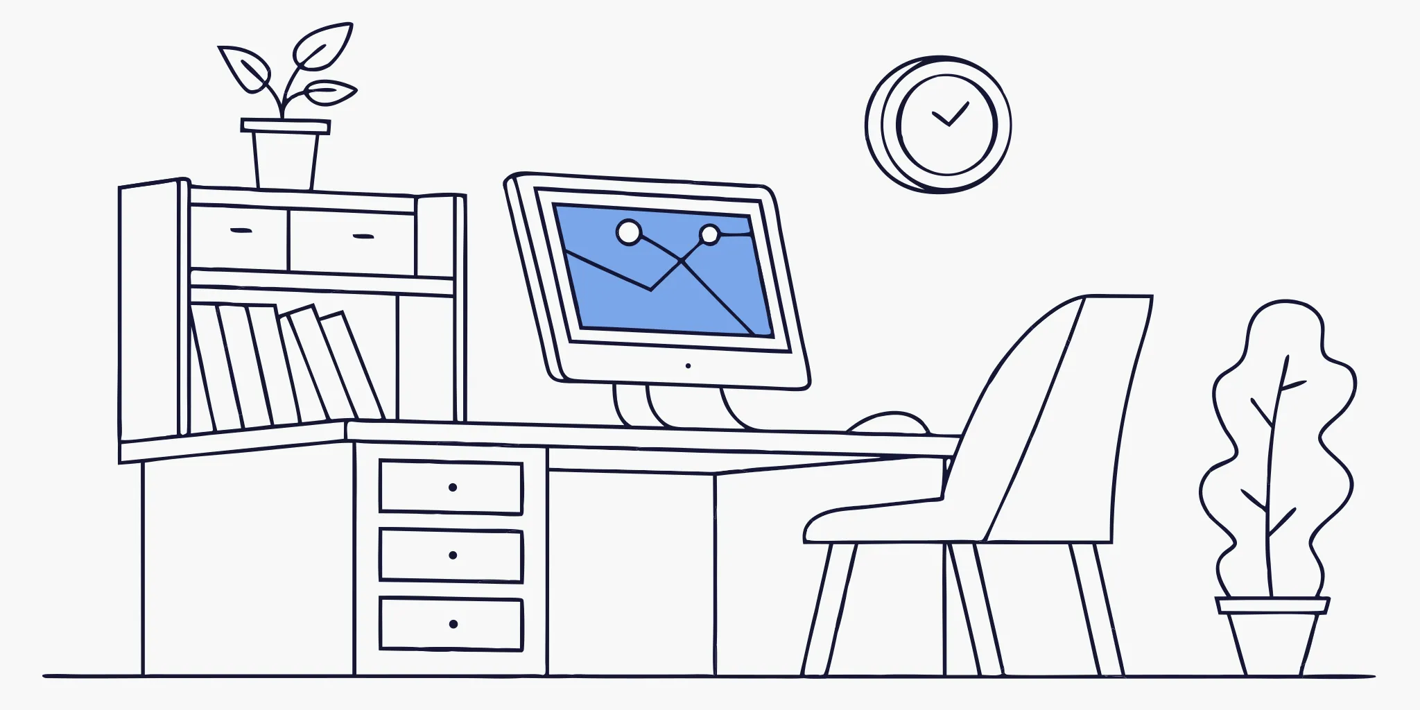 Bulk email marketing analytics on computer.