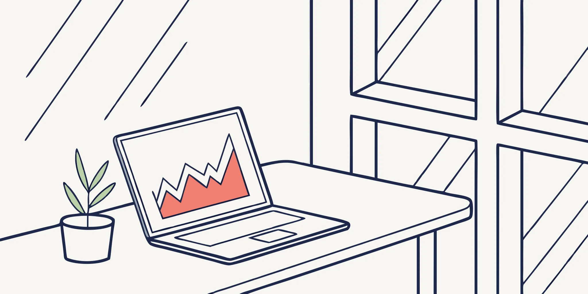 Email marketing analytics on laptop.