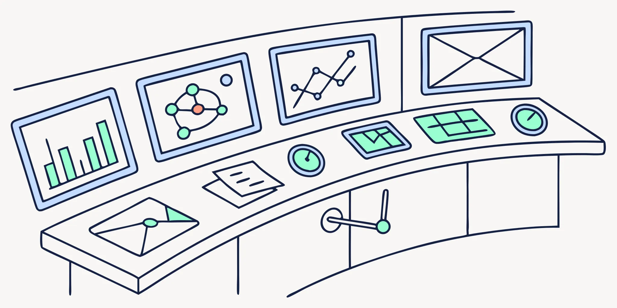 Email marketing dashboard displaying analytics and automation tools.