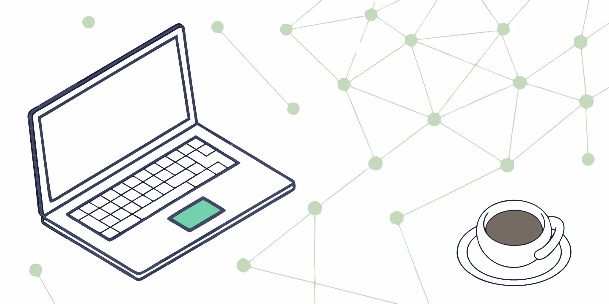 A laptop showing network connections for a campaign using cold email automation tools.