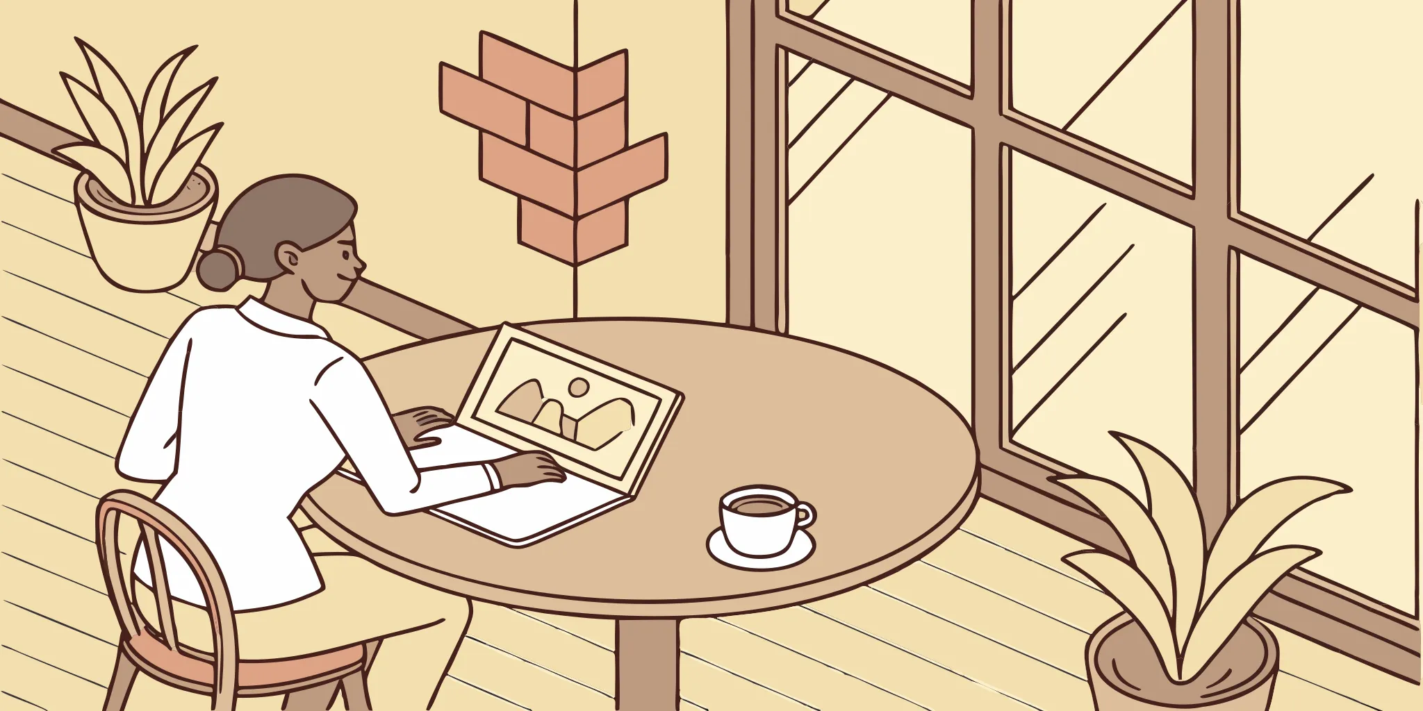 A small business owner using email marketing on a laptop to grow their business.