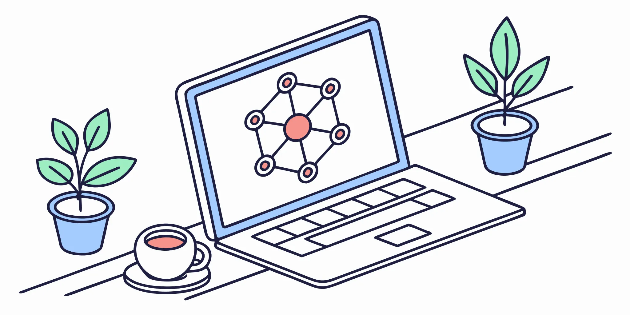 A laptop showing a plan for effective cold email prospecting techniques.