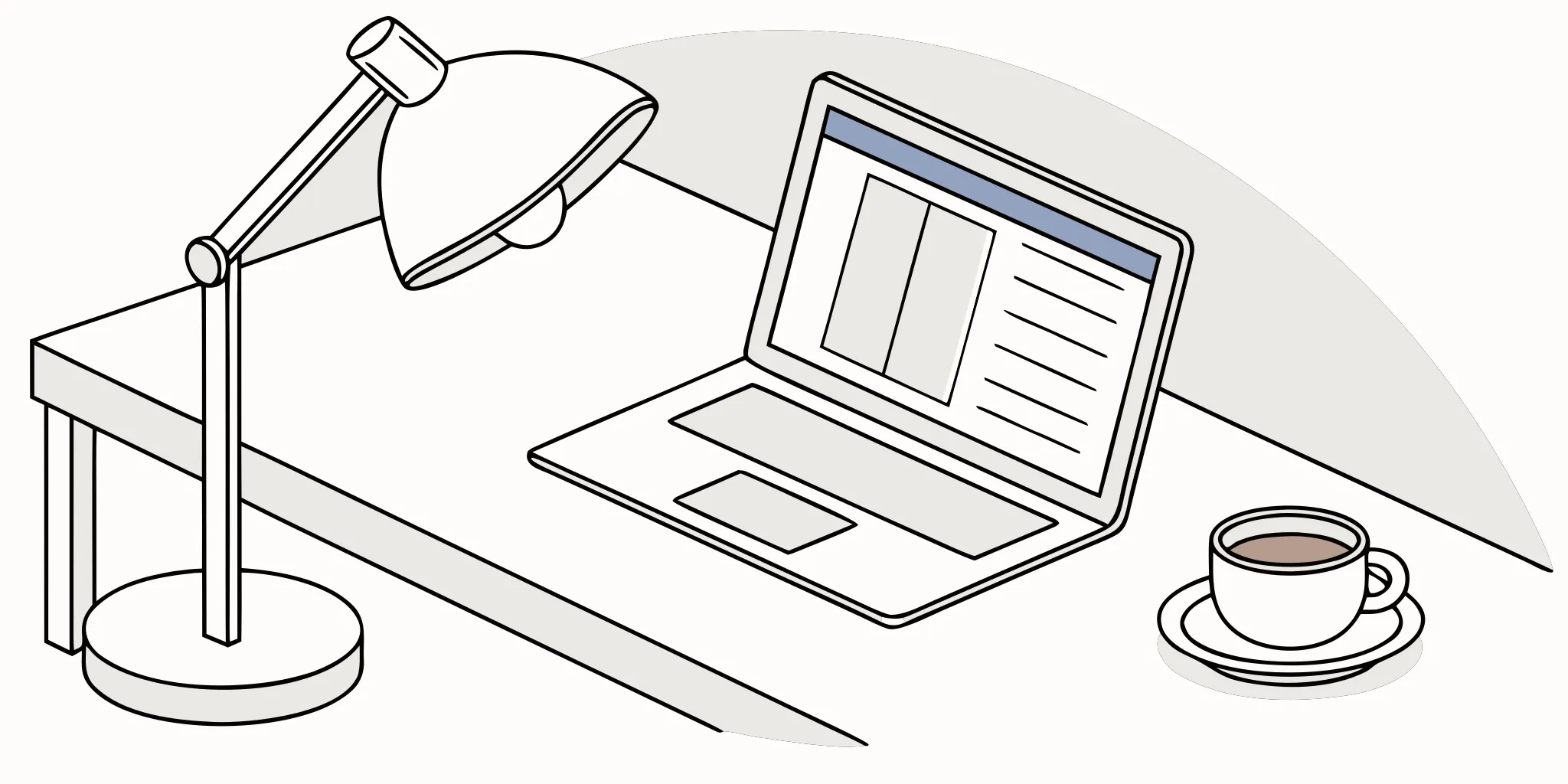 Desk setup with a laptop being used to set up DKIM on Gmail.