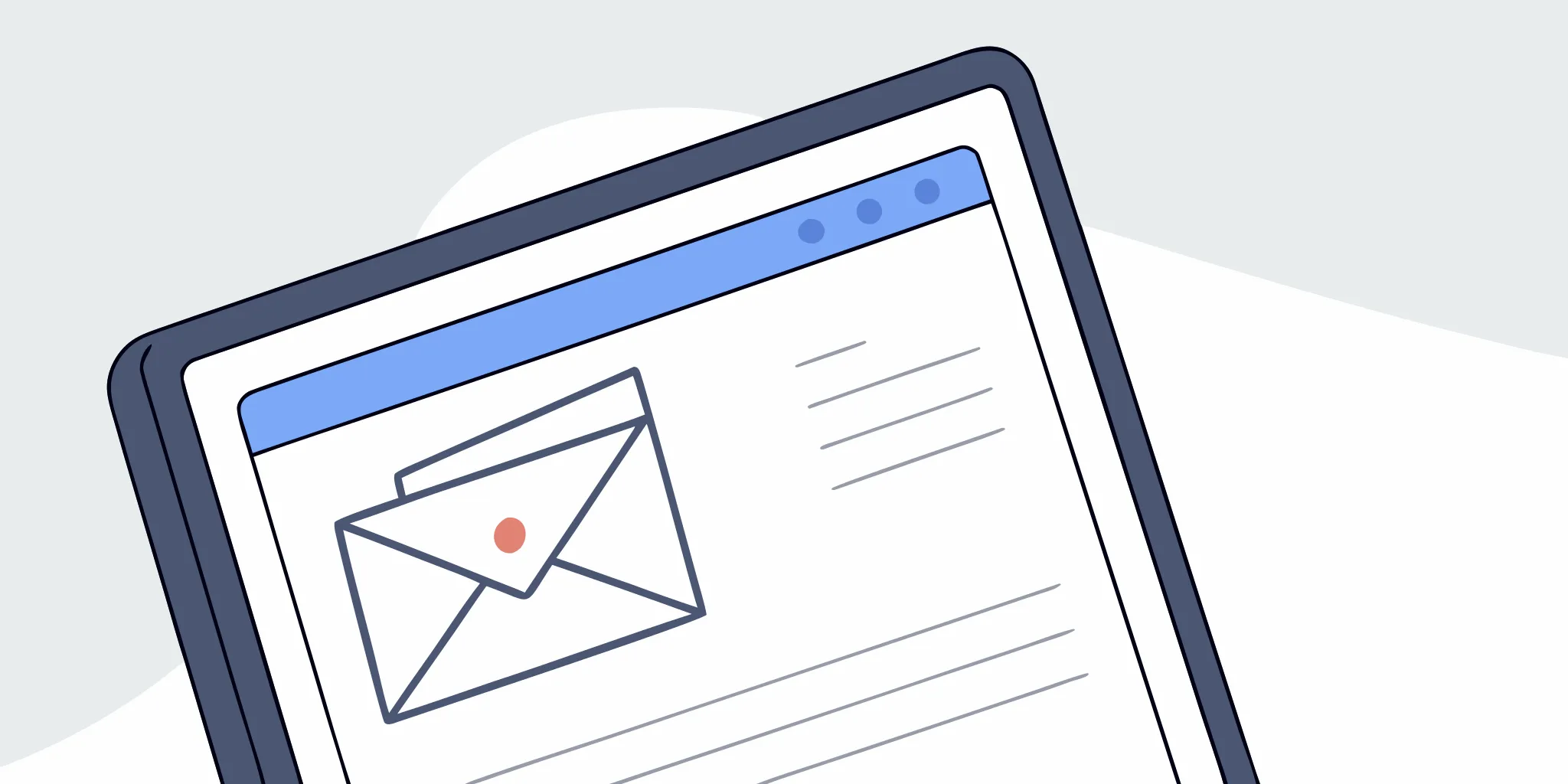 A cold email avoiding the spam folder to land in the inbox.