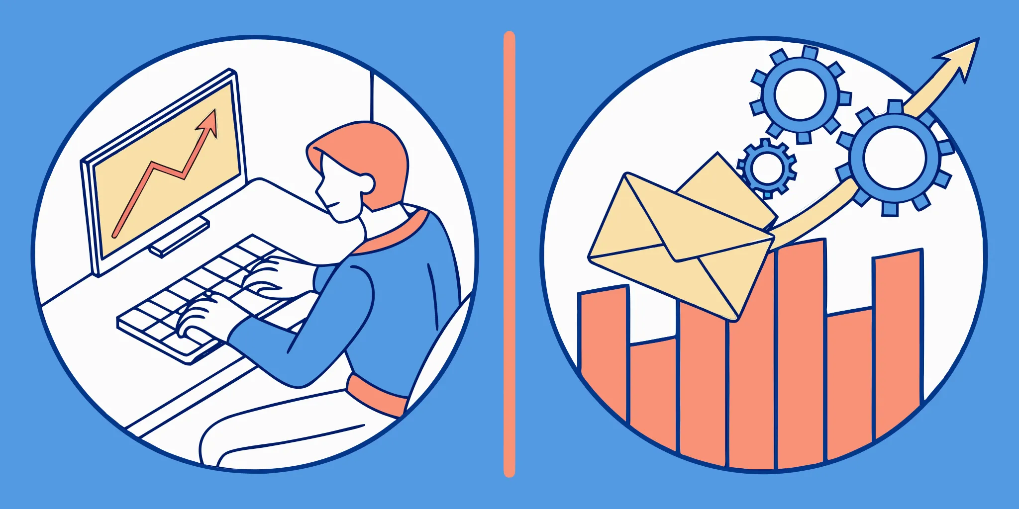 Manual versus automated email warm up, comparing the time, effort, and results of each method.