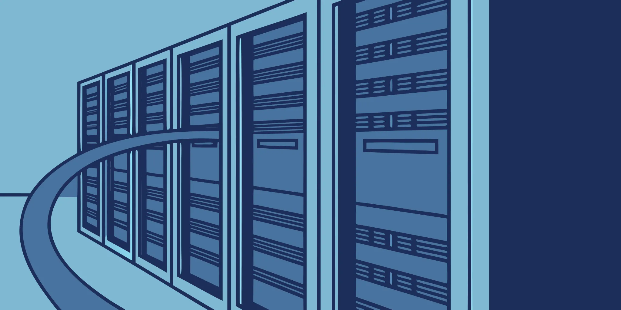 A server rack for a domain rotation strategy to protect cold email deliverability.