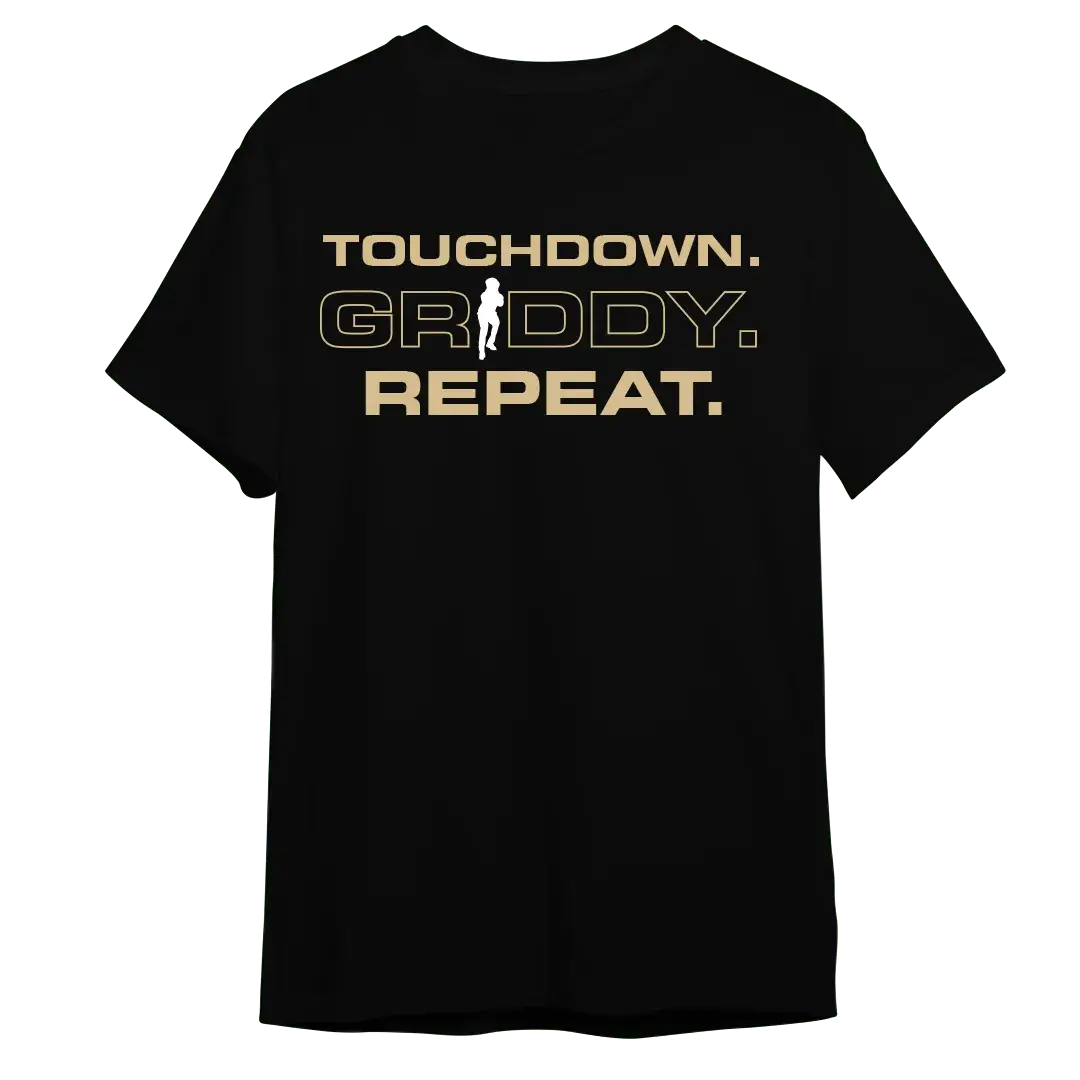 Griddy Touchdown Griddy Repeat Gold T-Shirt