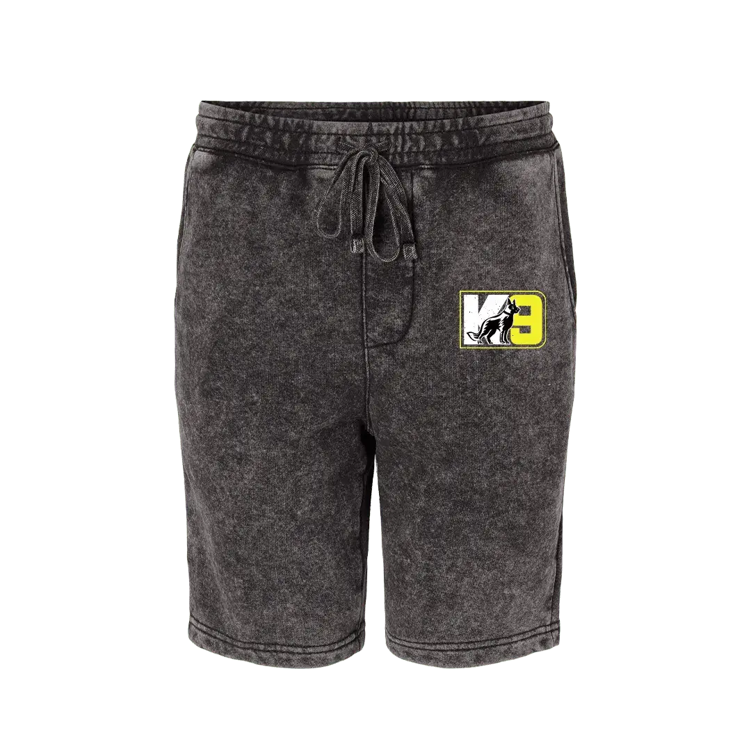 Keisean Nixon Signature Logo Mineral Wash Shorts