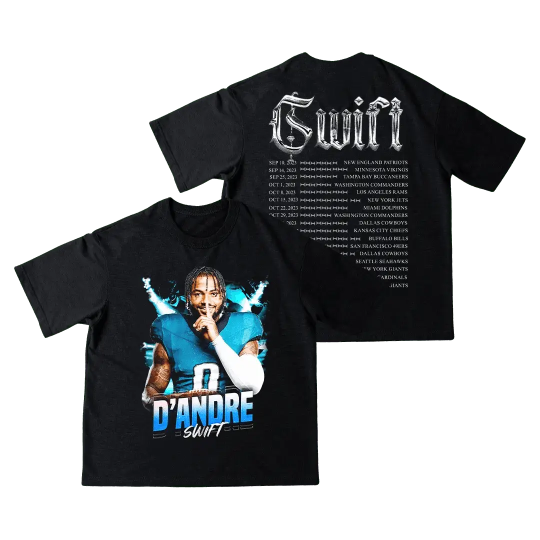 D'Andre Swift Vintage Schedule Premium Heavyweight Men T-Shirt