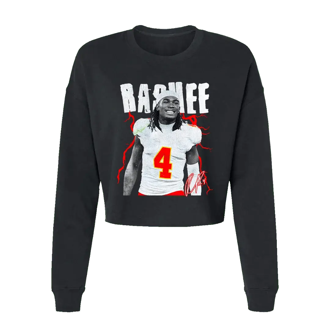 Rashee Rice Vintage Long Sleeve Crewneck Fleece