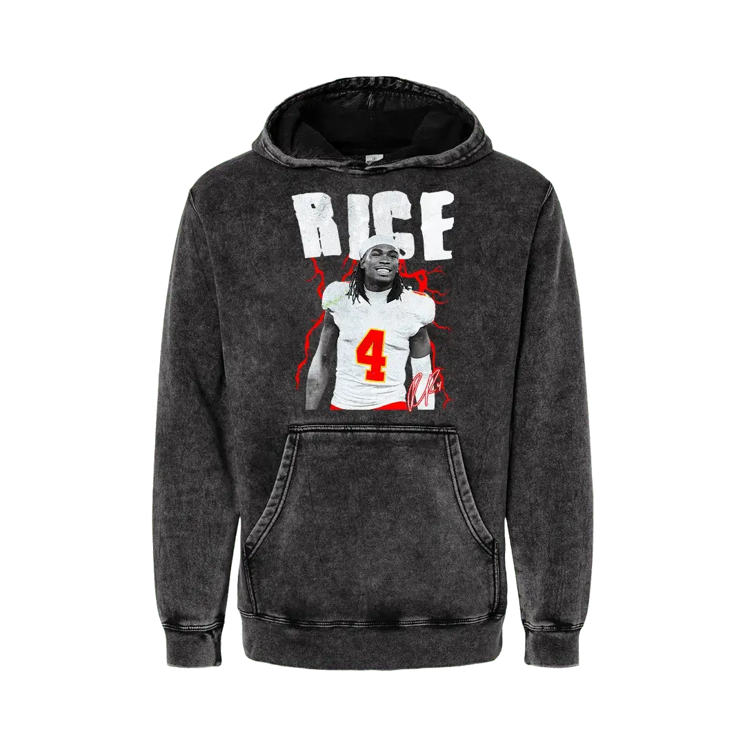 Rashee Rice Mineral Wash Hoodie
