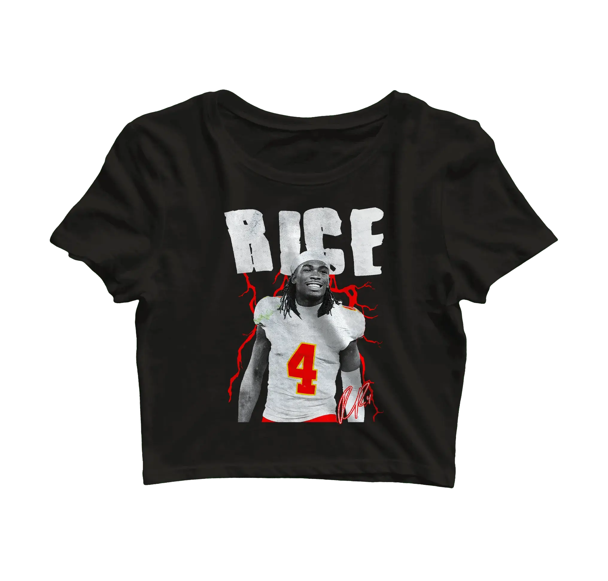 Rashee Rice Vintage Crop Top Shirt
