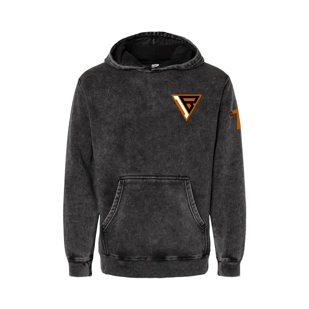 Signature Logo Isaiah Bond Mineral Wash Hoodie