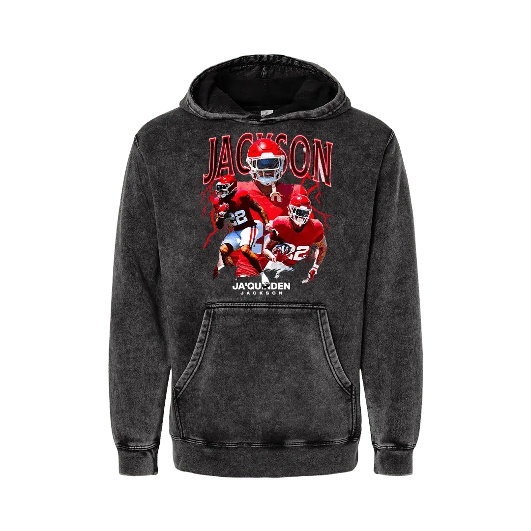 Vintage Ja'Quinden Jackson Mineral Wash Hoodie