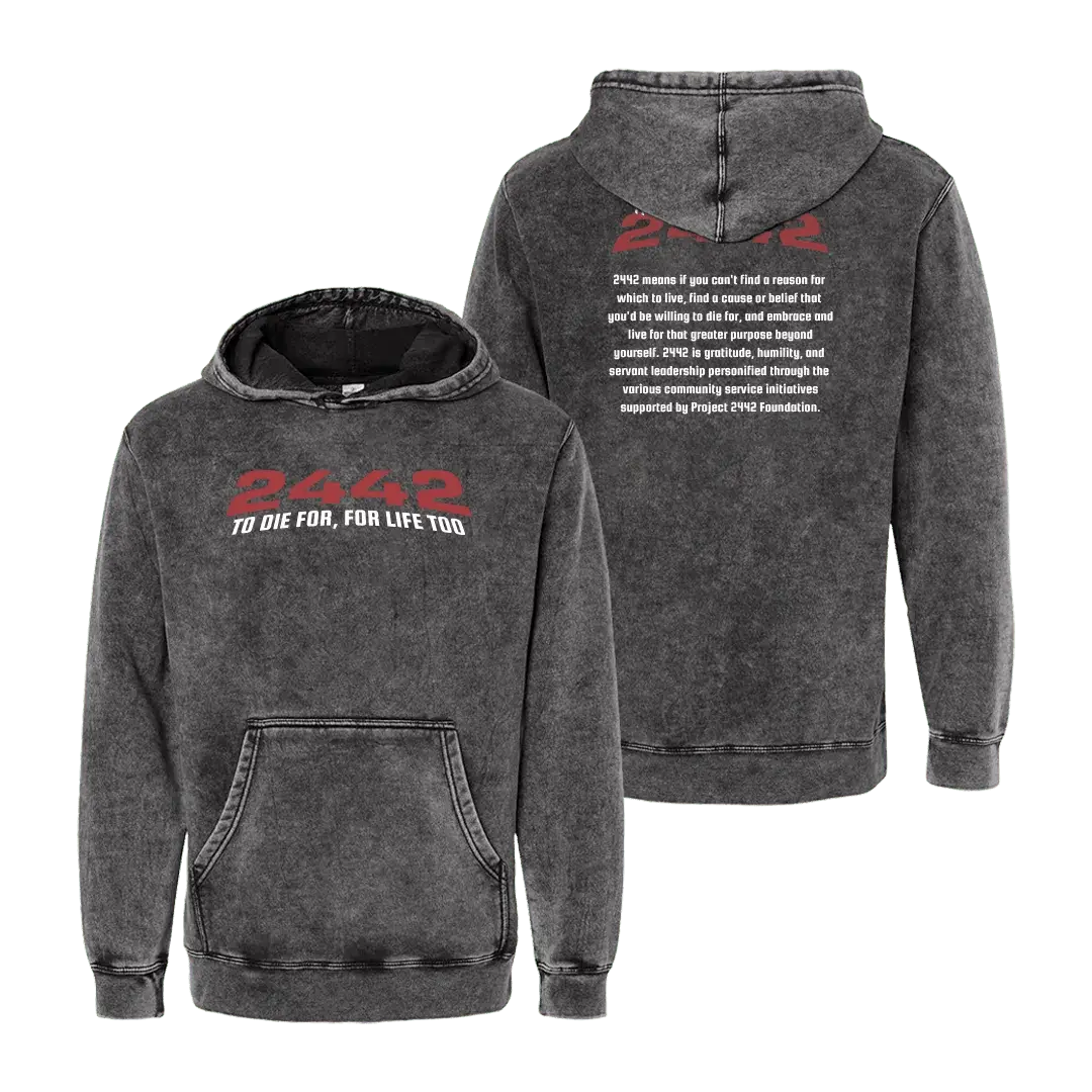 Baron Browning 2442 Full Meaning Mineral Wash Hoodie