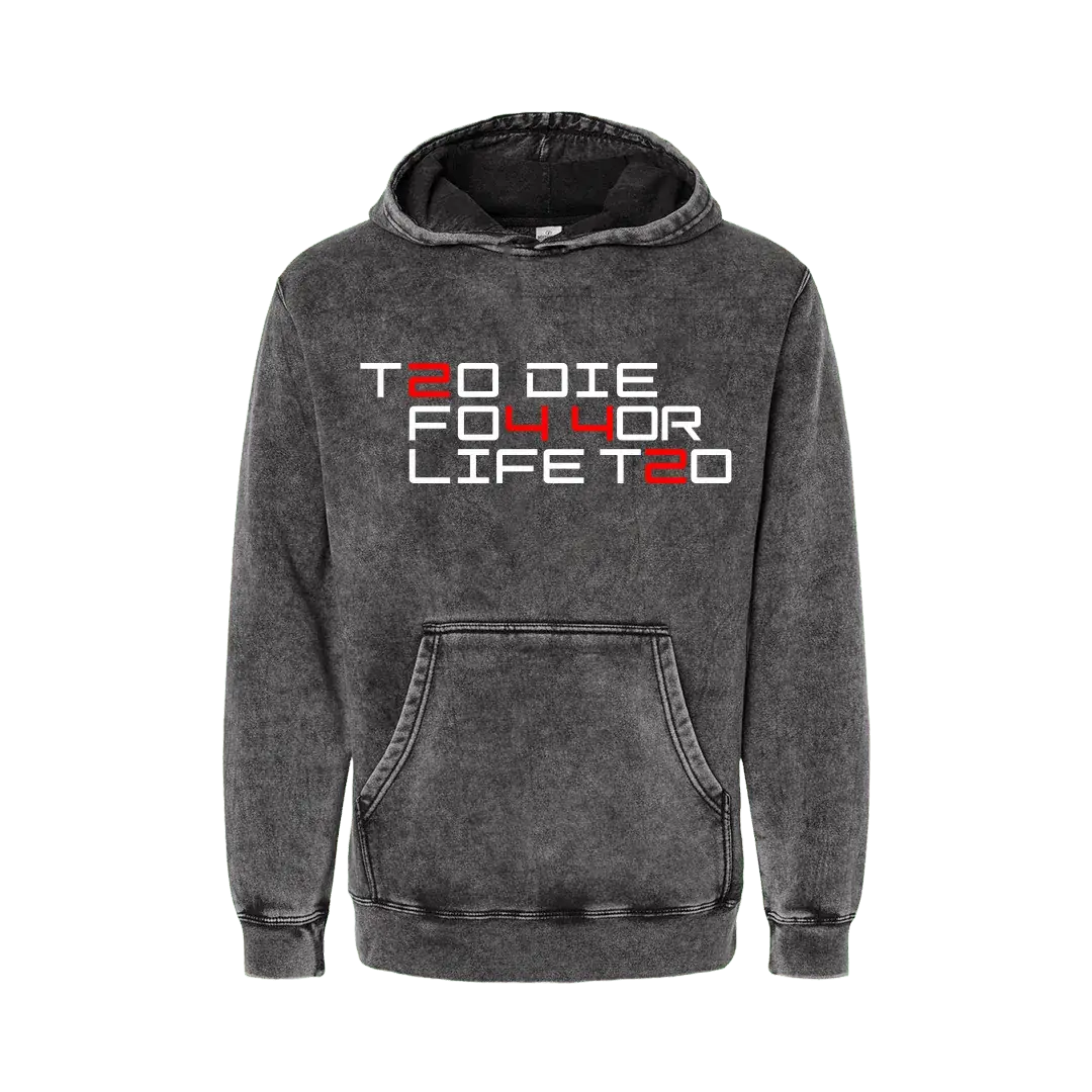 Baron Browning 2442 Classic Script Mineral Wash Hoodie