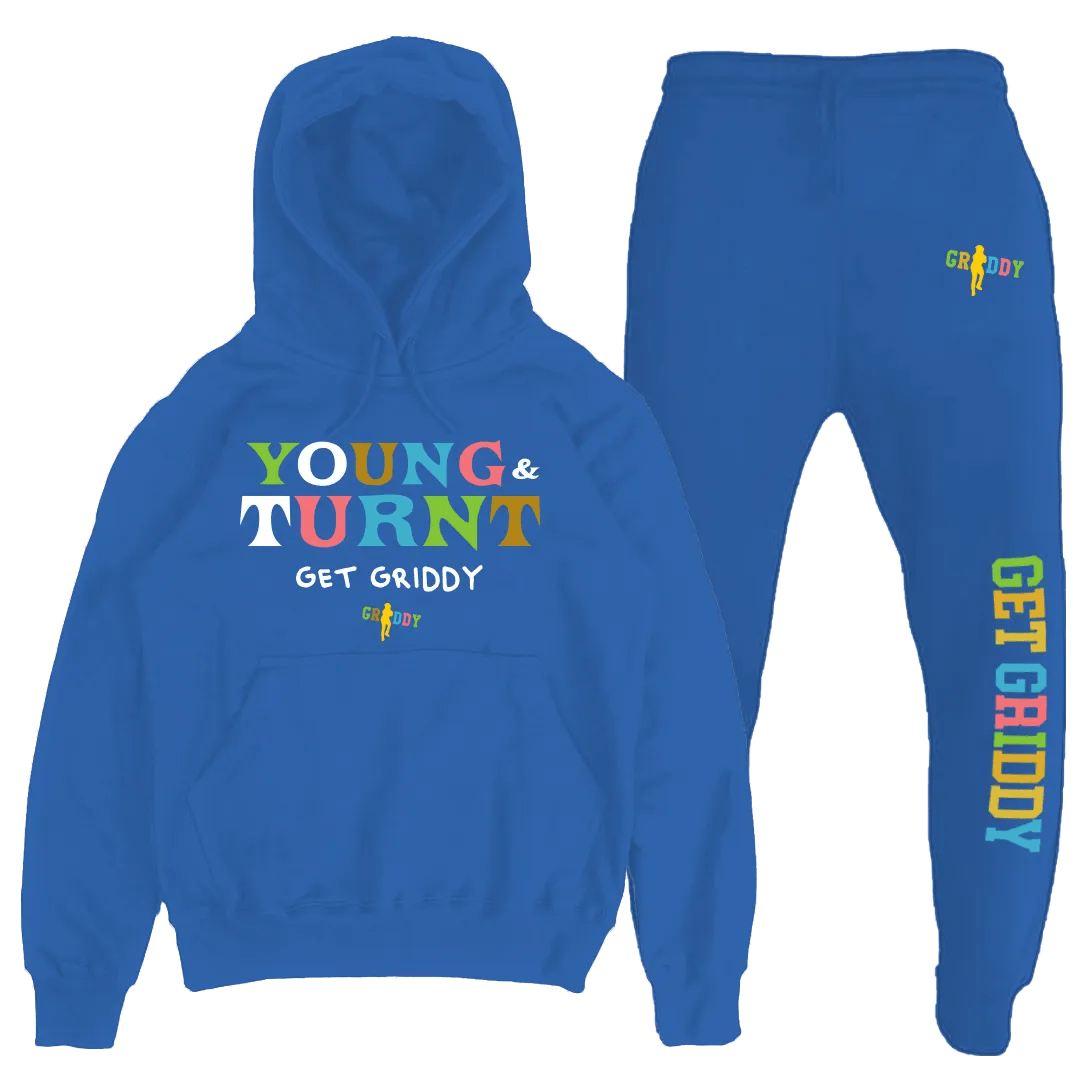 Griddy Young & Turnt Blue Outfit Set
