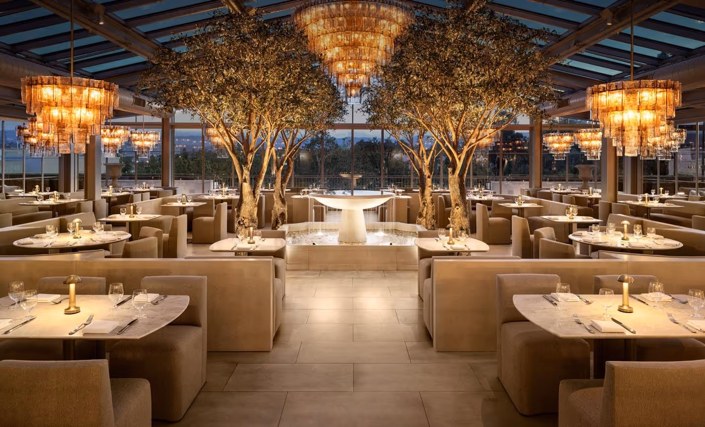 The RH Rooftop Restaurant at RH Palo Alto