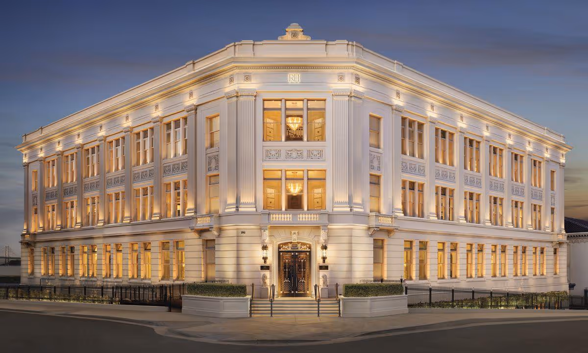 Look Inside RH's Elegant New Atrium Restaurant Now Open at San Francisco's Historic Pier 70 - Eater SF