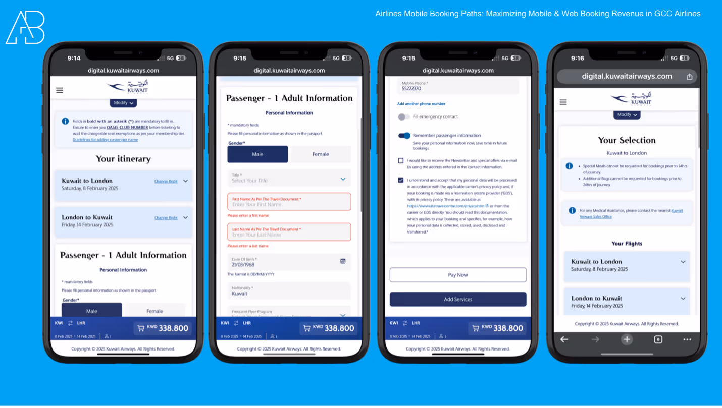 Maximizing Mobile & Web Booking Revenue: A GCC Airlines Case Study