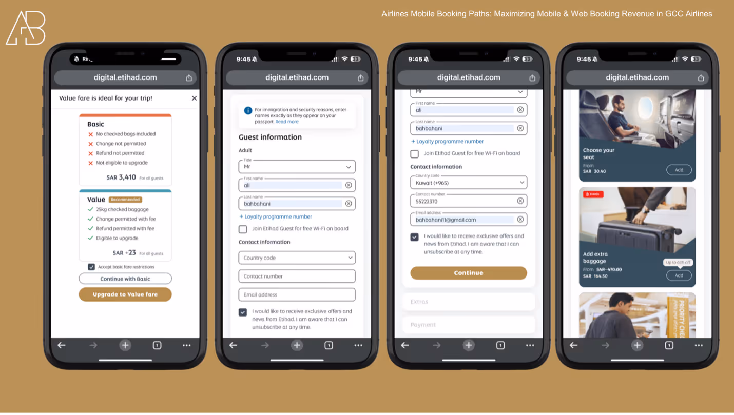 Maximizing Mobile & Web Booking Revenue: A GCC Airlines Case Study