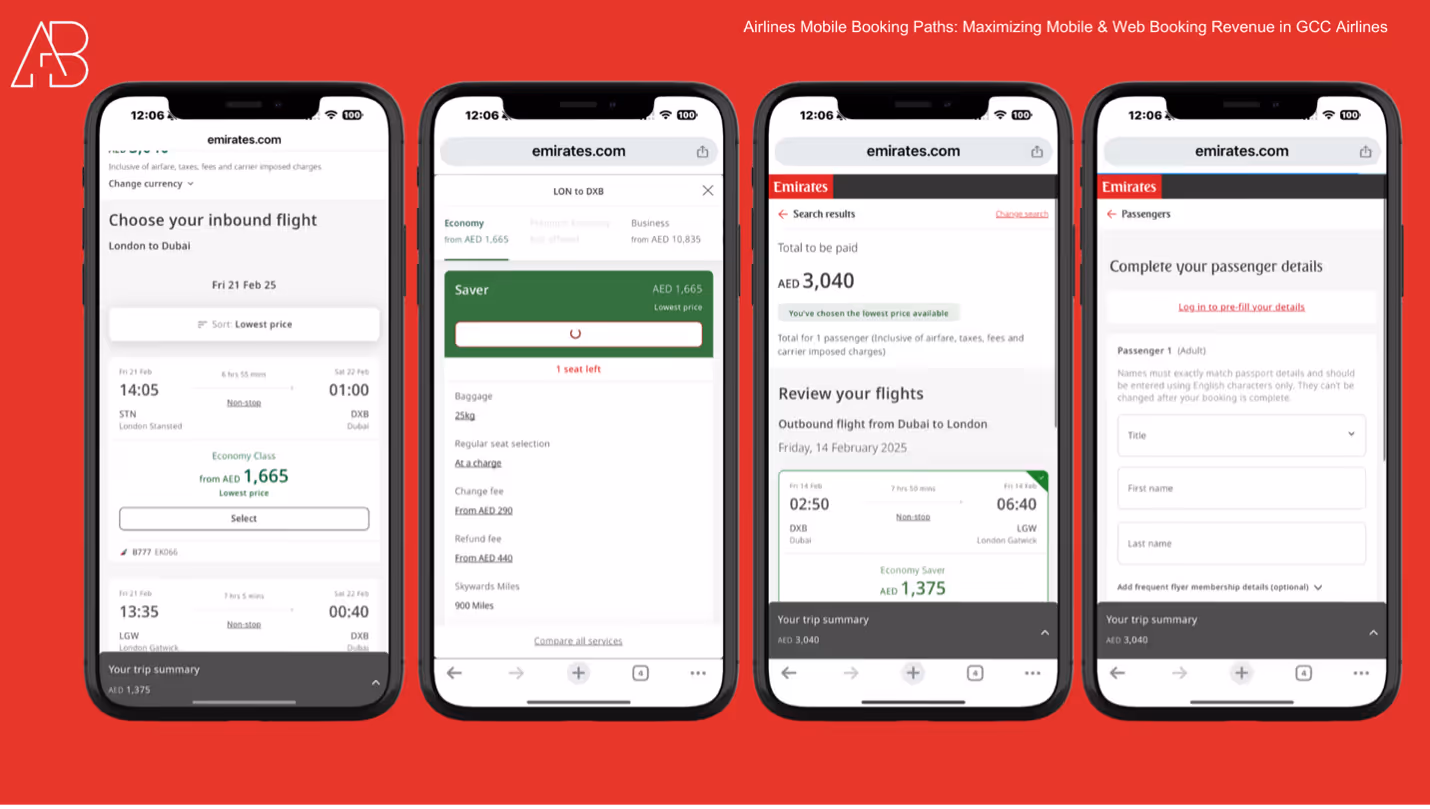 Maximizing Mobile & Web Booking Revenue: A GCC Airlines Case Study