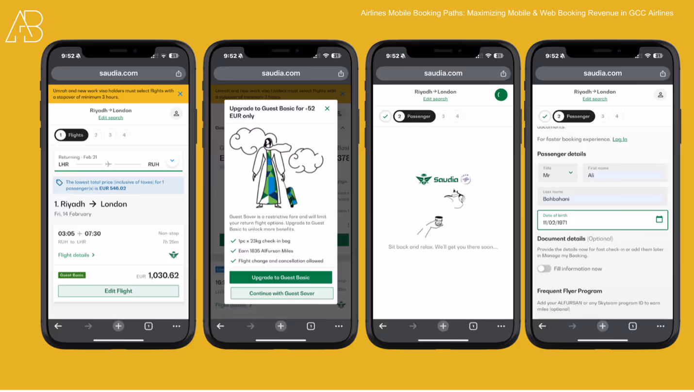Maximizing Mobile & Web Booking Revenue: A GCC Airlines Case Study
