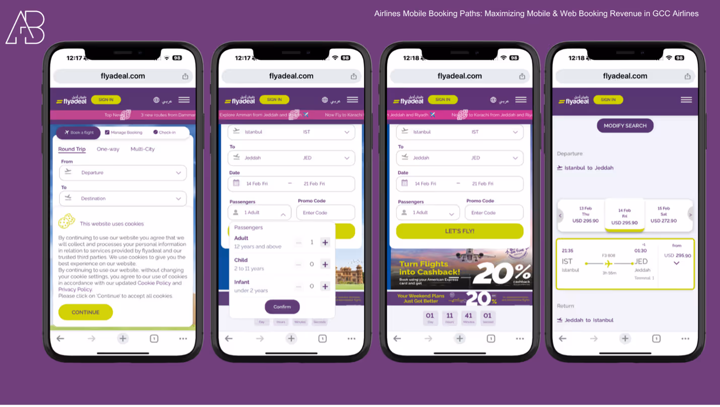 Maximizing Mobile & Web Booking Revenue: A GCC Airlines Case Study