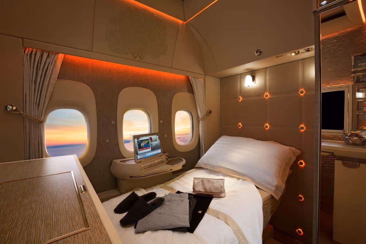 Check out Emirates Airline's new first-class cabins