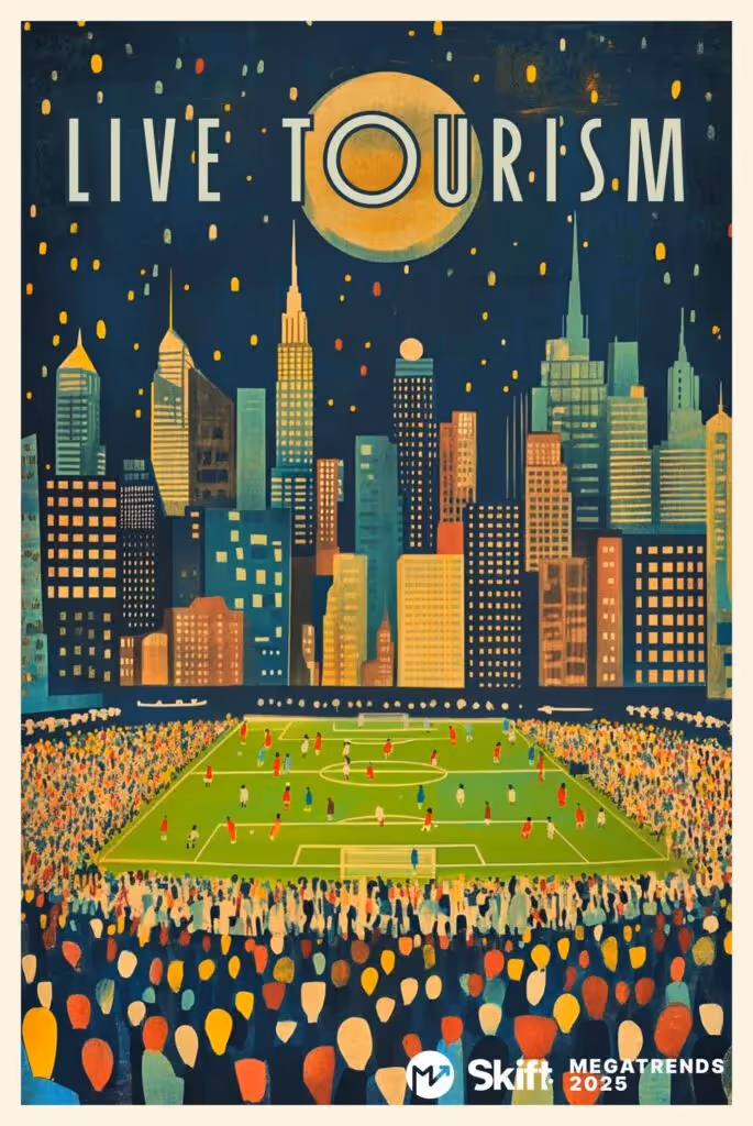 A poster of a football stadium with a large crowd of peopleDescription automatically generated