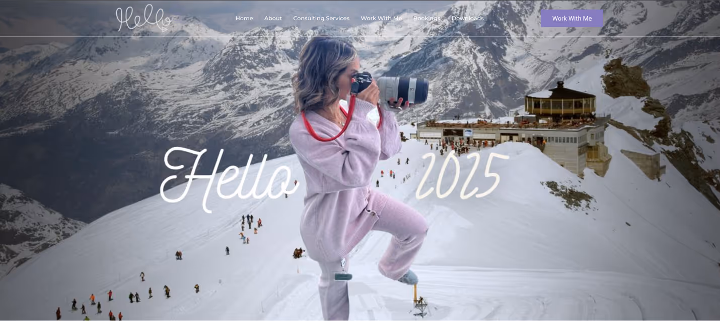 A person in pink tracksuit holding a cameraDescription automatically generated