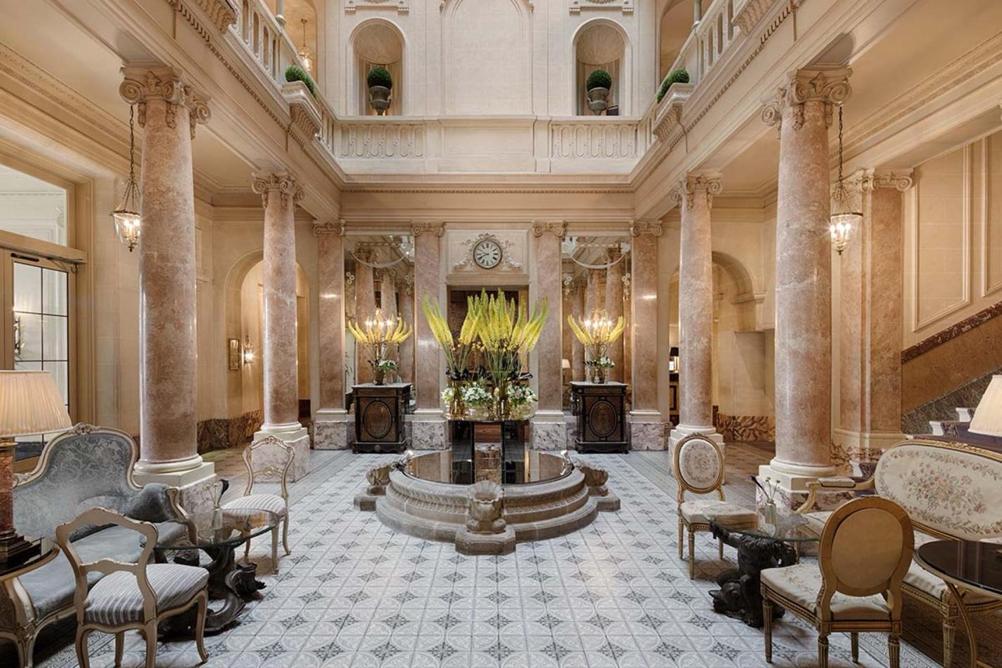 Beau-Rivage Genève lobby lounge and Belle Époque entrance