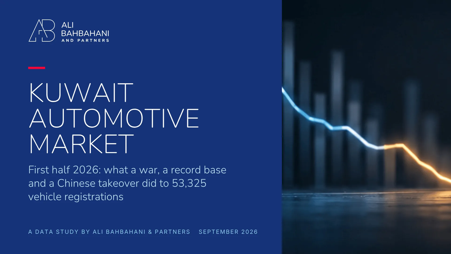 Kuwait Automotive Market first half 2026, a data study by Ali Bahbahani and Partners, September 2026