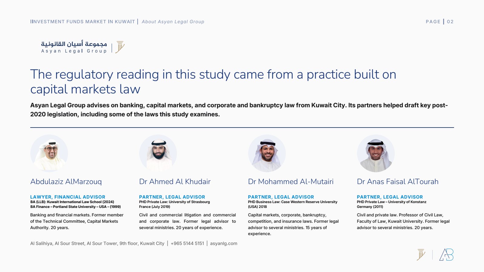 Asyan Legal Group, co-publisher of the study